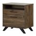 Helsy 2-Drawer File Cabinet Natural Walnut