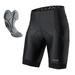 Men s Padded Bike Shorts Breathable Quick Elastic Cycling Shorts with Pockets