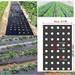 1pc Breathable Garden Weed Control Barrier Film with Planting Holes for Moisture and Temperature Maintenance