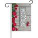 Hidove Welcome Sign with Flowers Double-Sided Printed Garden House Sports Flag - 28x40in Polyester Decorative Flags for Courtyard Garden Flowerpot