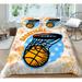 3D Sports Fire Basketball Bedding Set for Teen Boys Duvet Cover Sets with Pillowcases Twin Full Queen King Size 3PCS 1 Duvet Cover+2 Pillowcases