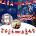 Zynic Flags_ Banners & Accessories Atmosphere Bunting Layout Cartoon Paper Christmas And Decoration Flags Scene Faceless Christmas Christmas Pull Home Decor Home & Garden