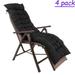 4pcs Rocking Chair Cushion Pads Indoor Outdoor Furniture Sofa Back Seat Cushion