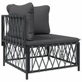 Andoer parcel 2 Piece Patio With Cushions Patio Set Furniture Set Patio Chair Steel Frame - Woven Fabric And Frame - Barash - Durable Woven 1228320a In - Durable And Steel Frame