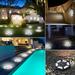 Karymi Solar Lights Outdoor Decorative Solar Pathway Lights Outdoor Solar Powered Garden Yard Lights for Walkway Driveway with 12 LED Lights Source Flash Deals Clearance