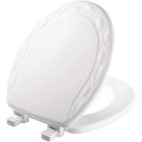 34EC 000 Mayfair Commercial Round Plastic Seat Closed Front with Cover White