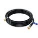 Coaxial Cable RG6 with a Right Angle 90Â° Connector 12 ft Coax Cable F-Type Triple Shielded Coax Cable 12 Feet (Black)