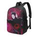 Miles Morales Backpack with USB Charging Port Travel Laptop Backpack Water Resistant College School Computer Bag Durable Daypack Fit 16 Inch Notebook