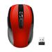 Wireless Mouse 2.4G USB Computer Mouse Compact Optical Cordless Mouse 6 Buttons Mini Mice for PC Laptop Windows Mac Linux red