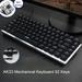 PRETXORVE AK33 Mechanical Keyboard Blue Black 82-Keys Backlit Gaming Keyboard