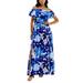 Refurbished Premier Amour Women s Short Sleeve Floral Maxi Dress 4 White - Machine Washable