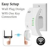 1PCS Wireless WiFi Repeater Wifi Extender Wifi Amplifier Long Range Repiter 300M 2.4G Wi-Fi Booster Wi fi Repeater Access Point EU-white