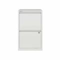 Bisley 2 Drawer A4 Flush Front Filing Cabinet, Chalk