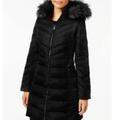 Michael Kors Jackets & Coats | Michael Michael Kors Faux-Fur-Trim Down Puffer Coat - Black | Color: Black/Gold | Size: M