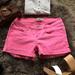 Levi's Shorts | Neon Pink Fold Cutoff Levi Denim Shorty Short | Color: Pink | Size: 3