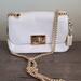 Coach Bags | Coach Cassidy Leather Snake Embossed Crossbody Style F88879 | Color: Cream/Gray | Size: Os