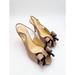 Kate Spade Shoes | Kate Spade Billow Peep Toe Sling Back Heels Size 8 W/Box | Color: Black/Tan | Size: 8
