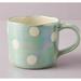 Anthropologie Kitchen | Anthropologie Snowbound Mug With Tree Figurine - Sky Blue | Color: Blue/Cream | Size: Os