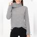 J. Crew Sweaters | J. Crew Herringbone Mock Neck Pullover Size Large Black White Fleece Lined | Color: Black/White | Size: L