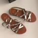 J. Crew Shoes | New Jcrew Cross Sandal | Color: Silver | Size: 8