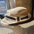Anthropologie Accessories | Anthropologie Fedora | Color: Beige | Size: O/S | Color: Cream | Size: Os