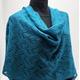 Hand Knit Shawl | Handknit Scarf Knit Lace Shawl Scarf Wrap Wool Lace