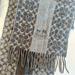 Coach Accessories | Grey Cashmere And Wool Coach Scarf | Color: Gray | Size: Os
