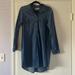 Madewell Dresses | Madewell Denim Popover Shirtdress, Size L | Color: Blue | Size: L