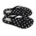 Kate Spade Shoes | Kate Spade Fiji Polka Dot Flip Flops New | Color: Black/White | Size: 6