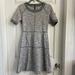 Athleta Dresses | Athleta En Route Fit N Flare Knit Dress Size Xs Heathered Gray Short Sleeve | Color: Gray | Size: Xs