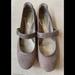 Giani Bernini Shoes | Giani Bernini Taupe Suede Mary Janes Flats Shoes | Color: Gray | Size: 8