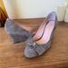 Kate Spade Shoes | Kate Spade Suede Wedges / Size 7.5 | Color: Gray | Size: 7.5