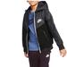 Nike Jackets & Coats | Nike Boys Windrunner Casual Jacket Fleece Lined Sherpa Detail Black - Xl | Color: Black | Size: Xlb