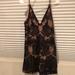 Free People Dresses | Never Worn Lacey Lined Free People Dress | Color: Black/Cream | Size: 0