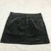 American Eagle Outfitters Skirts | New American Eagle Black Velvet Mini Skirt Jean 6 | Color: Black/Silver | Size: 6