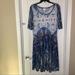 Lularoe Dresses | Lularoe Nicole Dress Blue Paisley Ombre Dipped Size 2xl | Color: Blue/White | Size: 2x