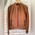 Coach Jackets & Coats | Men’s Coach Leather Racer Jacket, Nwt, Size Small, Saddle Color | Color: Brown | Size: S