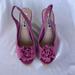 American Eagle Outfitters Shoes | American Eagle Pink/Purple Flower Heels | Color: Pink/Purple | Size: 8