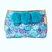 Lilly Pulitzer Bags | Lilly Pulitzer Bag Purse Clutch Pom Poms | Color: Blue/White | Size: Os