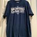 Adidas Shirts | Mls Soccer K.C. Sporting Adidas T-Shirt, Navy, Xl | Color: Blue | Size: Xl