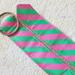 Lilly Pulitzer Accessories | Lilly Pulitzer Vintage 90’s Green Pink Stripped Belt Palm Tree Size S | Color: Green/Pink | Size: S