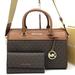 Michael Kors Bags | Michael Kors Medium Duffle Satchel Crossbody Bag & Large Trifold Wallet Brown | Color: Brown/Gold | Size: Os