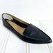 J. Crew Shoes | J. Crew Flat Loafer Shoes Womens Black Leather Pointed Toe Size 11 | Color: Black | Size: 11