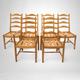 6 Ercol Ladderback Dining Chairs In Light Finish FREE Nationwide *