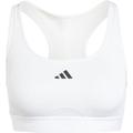 adidas Women's Powerreact Training Medium-Support Bra Sport-BH, White/Black, XXL C-D