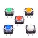 HLDMUXBF 5pcs 12 * 12mm Illuminated Tact Tactile Micro Switch Push Button Reset Momentary Red Yellow Blue White 12VDC LED Light Solder Pin switch (Color : 5pcs Red)