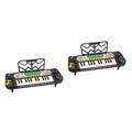 UPKOCH 2 Pcs Early Educational Piano Early Childhood Music Toys Digital Piano Kidcraft Playset Piano Music Toys Childrens Musical Toys Keyboard Piano Toy Piano Little Boy