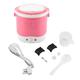 Easy To Carry Pot, 170W 1L Electric Mini Multifunctional Rice Cooker Food Steamer Portable Rice Cooker for Home Kitchen(pink)