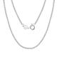 Lieson 925 Silver Necklace for Women and Men, Couple Chain Necklace Simple 1.6MM Width Wheat Chain Chain Necklaces Silver, 18 Inches Length - Jewelry Birthday Gift