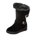 DGHM boots black heel boots women Fashion Boot easier fitting boots Slouch Boots children's snow boot children's snow boot slim calf knee high boots, (Black, 6.5)